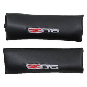 637576 Mid America Motorworks 2006-2013 Corvette C6 Shoulder Belt Pads Z06 Logo