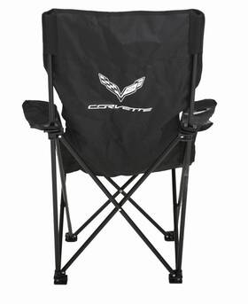 675198 Mid America Motorworks 2014-2019 Corvette Portable Folding Chair With C7 Logo