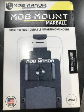 Mobmar2-blk-sm Mob Armor Mount Armors Marball 1 Inch Ball Small Size Phone Holder