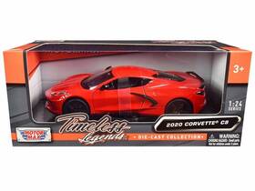 79360rd-mmt-red Motor Max 2020 Chevy Corvette C8 Stingray 79360rd 1/24 Scale Die Cast Car
