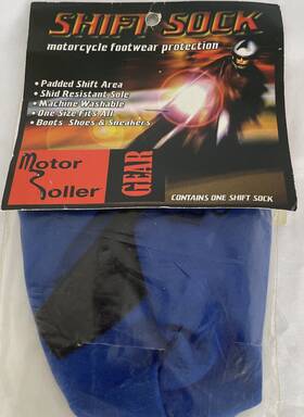 Motor Roller 892759000017 Shift Sock Sneaker Boot Footwear Protector Motorcycle Osfa Padded Washable Blue