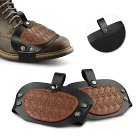 Mc-qta508-bn Motorcycle Brown Gear Shift Pad Shoes Boots Cover Protector Universal