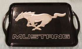 Mh-1062 Motorhead Products Ford Mustang Melamine Serving Tray Rare 19 Inch X 11.75 Vintage