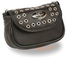Mp8830-blk-pcs Milwaukee Leather Ladies Chain Strap Shoulder Bag Eyelets 226001136184