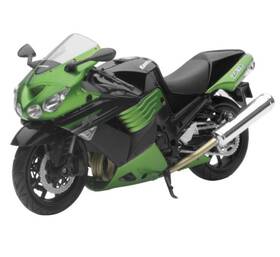 93577574333 New Ray Toys Kawasaki Zx-14 Street Bike Green Scale/ - 1 12