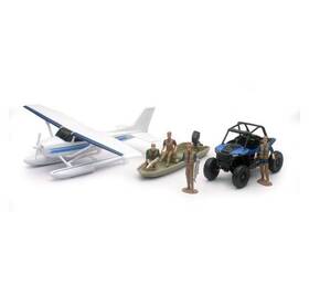 Ss-05716 New Ray Toys Xtreme Adventure Polaris Rzr Xp 1000 With Float Plane Set