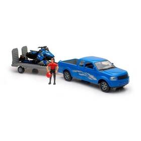 Ss-37406a New Ray Toys 1 18 Scale Pickup With Polaris Switchback 800 Replica
