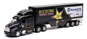 Newray 093577109634 1 32 Scale Peterbilt Rockstar Husqvarna Factory Race Team Truck Black
