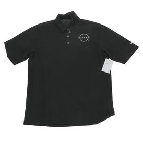 Nissan Nis02-01620 Nike Mens Golf Polo Shirt Black Medium