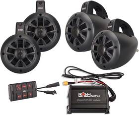 Nutv4 Noam 638845122771 Quad - 4 Channels Marine Bluetooth Atv/golf Cart/utv Speakers