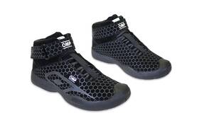 Ic0-0832-a01-071-12 Omp Racing Inc. Pit Crew Shoes Sfi Black Size 12
