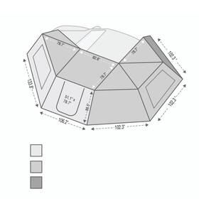 Overland Vehicle Systems 18109910 270 Awning Wall With Window Side 2