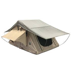 18119733 Overland Vehicle Systems Ld Tmbk-3 Tan/green Roof Top Tent With Annex And Ladder