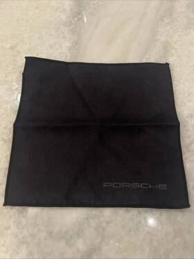 97160414 Porsche Design Tequipment Microfiber Cloth For Cleaning Touchscreen Gauges Black