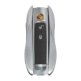 99104480122m7u Porsche Genuine Key Cap Lacquered Set Rhodium Silver Metallic