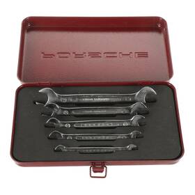 Pcg19501100 Porsche Genuine Set Of 5 Open End Wrenches With Red Case Oem New