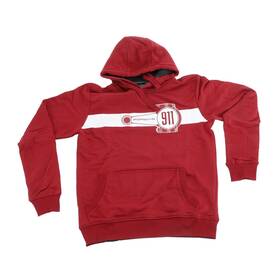 Wap-673-00m-0p-ess Porsche Red Hooded Sweatshirt Medium