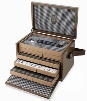 Wap0505100tmjs Porsche Mahjong Game Set With Wooden Box