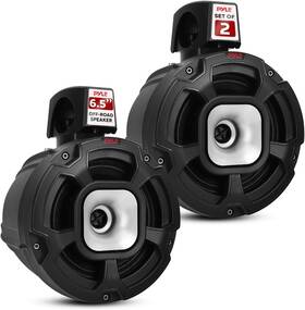 Plutv68hrw Pyle 6.5 Inch 1300w Marine Tower Speakers - Ipx6 Rated Waterproof Black