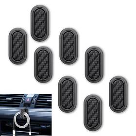 Rgoaanc Qph5107 8pcs Car Mini Hooks Dashboard Hook Multifunctional Auto Black
