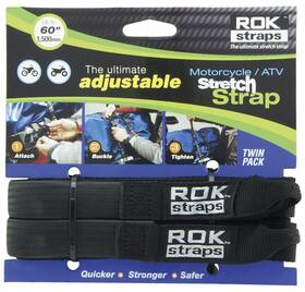 2014-001 Rok Straps 60 Inch Heavy Duty Stretch - Black