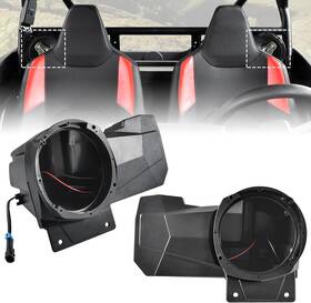 Zp-yj-030503-142 Sautvs Sport Speaker Enclosures For Polaris Rzr Xp 1000/xp 4 1000 Black