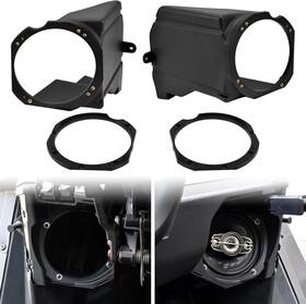 Zp-yj-030503-157 Sautvs Under Dashboard 6.5 Inch Speaker Pods Enclosures For Polaris Rzr Black