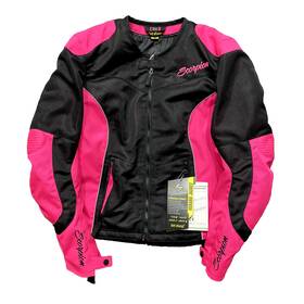 Scorpion 845468038918 Exo Verano Motorcycle Jacket Hot Pink And Black Womens Size Large New