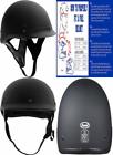 Sh-hhfl65 Fuel Helmets Hh Series Half Helmet Flat Black Medium