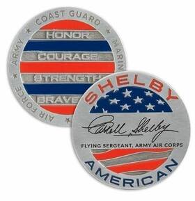 She-cps007-coin Shelby American Military Challenge Coin Collectible Ships Free To The Usa