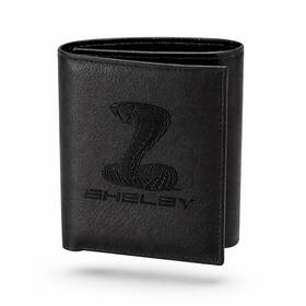 She-p8025-wal Shelby Rfid Tri-fold Lambskin Wallet Gt500 Cobra Ships Worldwide And Free To Usa