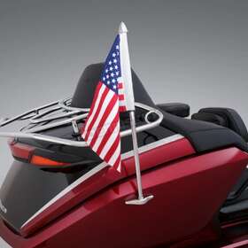 52-974 Show Chrome Trunk Flag Pole