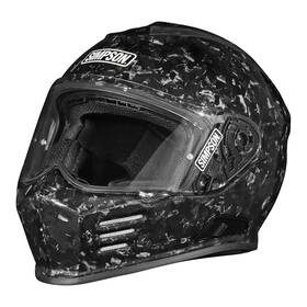 Simpson Motorcycle 090127851715 Ghost Bandit Helmet - Forged Carbon Extra Large Gbdfcxl