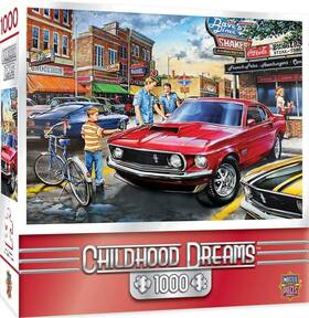 Mp-71467 Stangstuff Puzzle - Daves Diner 1000 Piece Mustang Jigsaw Our Most Popular Game