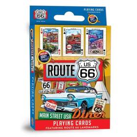Mp-92102-01 Stangstuff Route 66 Playing Cards Poker Night Blackjack Gameroom Fun Free Usa Ship