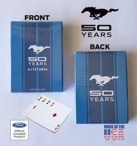 Ss-cards-50th Stangstuff Mustang Playing Cards - 50 Years Collecter Item New 50th Anniversary Free Ship