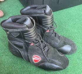 Tcx Ducati 6780w Corse City Semi-high Boots Moto Black/red Size 9