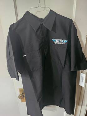 Drg31st24bkxl Throttle Threads Drag Specialties Shop Shirt - Black X-large