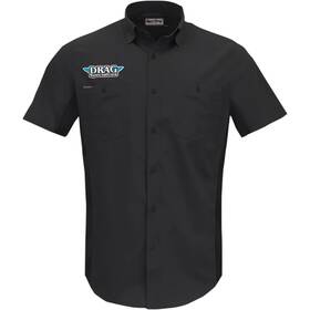 Drg31st26bklg Throttle Threads Drag Specialties Vented Shop Shirt - Black Large