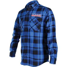 Psu34s68blsr Throttle Threads Parts Unlimited Long-sleeve Flannel Shirt - Blue/black Small