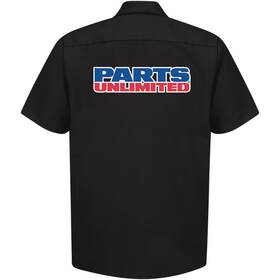 Psu37s24bk Throttle Threads 2x Parts Unlimited Shop Shirt - Black 2x-large
