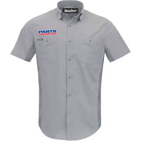 Psu37st26gy2x Throttle Threads Parts Unlimited Vented Shop Shirt - Gray 2xl