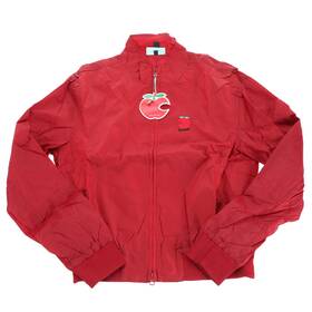 605023m044 Vespa Red Nylon Bomber Jacket Large