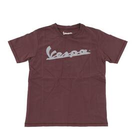606057m03p Vespa T-shirt Logo Prune Color Small
