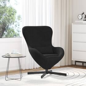 42002762 Vidaxl Egg Chair Black Velvet