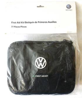 93108b9b9 Volkswagen 77 Pc First Aid Kit Oem Guide Scissors Tweezers Hard Case New Sealed