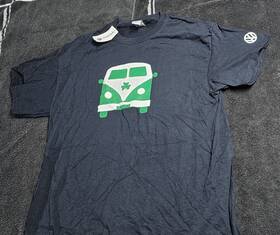 Drg003773-blk-lg Volkswagen Drg003773blkmd Lucky Bus Logo T-shirt Large