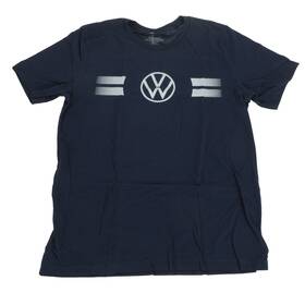 Vw Drg-137-97n-vl-g Volkswagen Navyt-shirt White Logo Large
