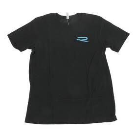 Vw Drg-339-6bk-md Volkswagen Black T-shirt Blue Golf R Logo Medium