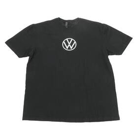 Vw Drg-376-0bk-xl Volkswagen Black T-shirt White Logo Xl